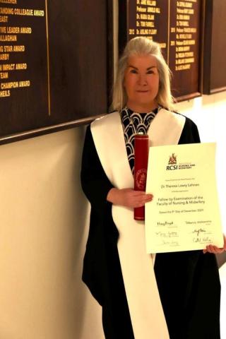 Theresa Lowry Lehnen appointed a Fellow at RCSI Faculty of Nursing and Midwifery